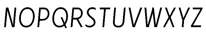 Cygnet Extra Light Italic Font UPPERCASE
