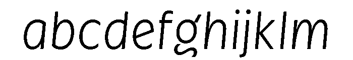 Cygnet Extra Light Italic FONT