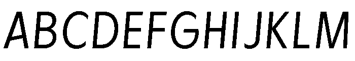 Cygnet Light Italic Font UPPERCASE