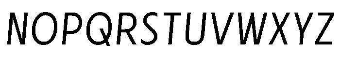 Cygnet Light Italic Font UPPERCASE