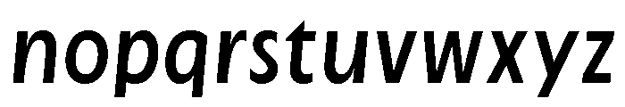 Cygnet Medium Italic Font LOWERCASE