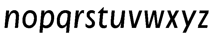 Cygnet Regular Italic Font LOWERCASE