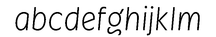 Cygnet Thin Italic FONT