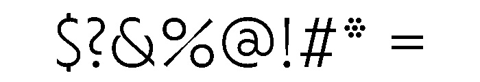 Cygnet Thin Font OTHER CHARS