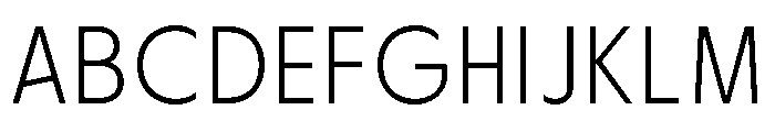 Cygnet Thin Font UPPERCASE