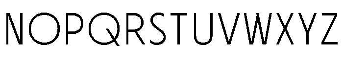 Cygnet Thin Font UPPERCASE