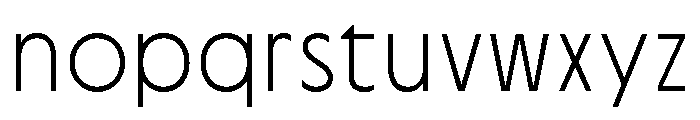 Cygnet Thin Font LOWERCASE