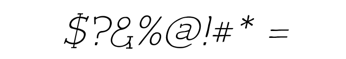 Czaristite Oblique Font OTHER CHARS