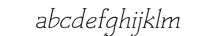 Czaristite Oblique Font LOWERCASE