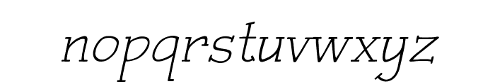 Czaristite Oblique Font LOWERCASE