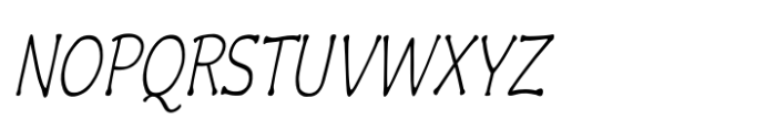 Czaristane Condensed Italic Font UPPERCASE