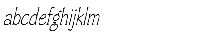 Czaristane Condensed Italic Font LOWERCASE