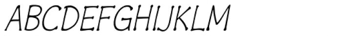 Czaristane Condensed Oblique Font UPPERCASE