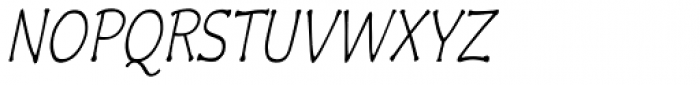 Czaristane Condensed Oblique Font UPPERCASE