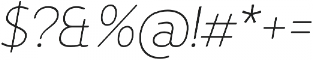 D Hanna Soft Thin Italic otf (100) Font OTHER CHARS