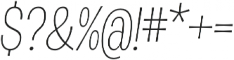 D Sert ExtraLight Italic otf (200) Font OTHER CHARS