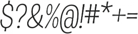 D Sert Light Italic otf (300) Font OTHER CHARS