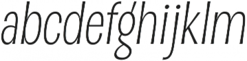 D Sert Light Italic otf (300) Font LOWERCASE