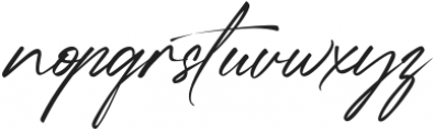 D.Signature otf (400) Font LOWERCASE