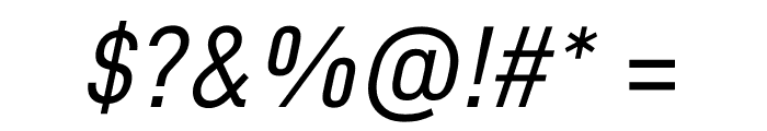 D-DIN Italic Font OTHER CHARS