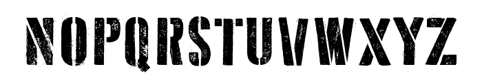 D Day Stencil SC Font UPPERCASE