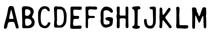 D.I.Y.  75 Regular Font UPPERCASE