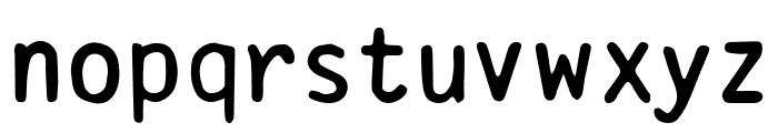D.I.Y.  75 Regular Font LOWERCASE