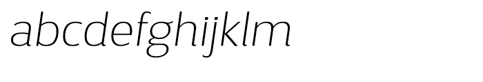 D Sari Thin Italic Font LOWERCASE