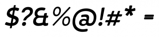 D Hanna Soft Semi Bold Italic Font OTHER CHARS