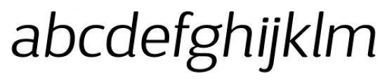 D Sari Light Italic Font LOWERCASE