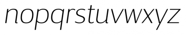 D Sari Thin Italic Font LOWERCASE