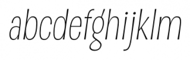 D Sert Extra Light Italic Font LOWERCASE