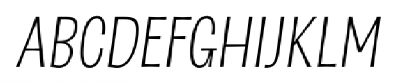 D Sert Light Italic Font UPPERCASE