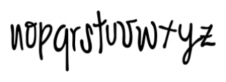 D.I.Y. Time Hand Font LOWERCASE