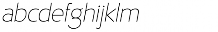 D Hanna Thin Italic Font LOWERCASE