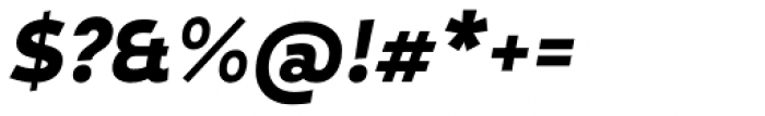 D Hanna UltraBlack Italic Font OTHER CHARS