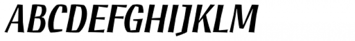 Découpe Bold Italic Font UPPERCASE