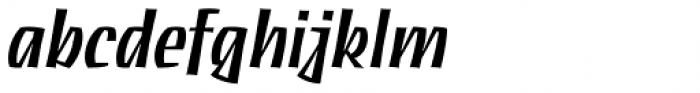 Découpe Bold Italic Font LOWERCASE