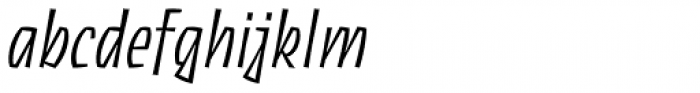 Découpe Regular Italic Font LOWERCASE