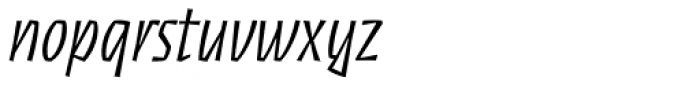 Découpe Regular Italic Font LOWERCASE
