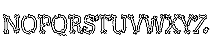 D Turing Font UPPERCASE