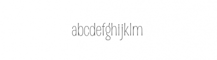 D Sert Complete Thin Font LOWERCASE