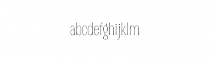 D Sert Thin Font LOWERCASE