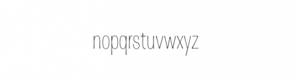 D Sert Thin Font LOWERCASE