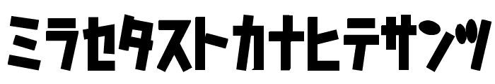 D3 Caramelism Katakana Bold Font LOWERCASE