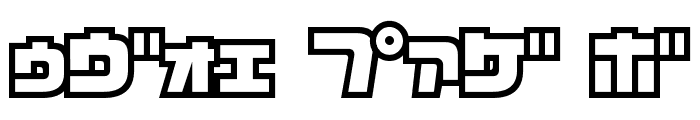 D3 Cosmism Katakana Font OTHER CHARS
