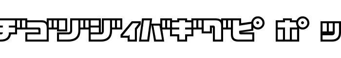 D3 Cosmism Katakana Font UPPERCASE