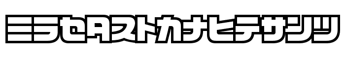 D3 Cosmism Katakana Font LOWERCASE