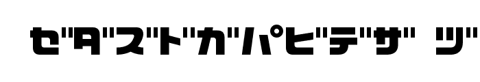 D3 Cozmism Katakana Font UPPERCASE