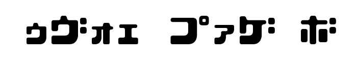 D3 Cubicism Katakana Font OTHER CHARS